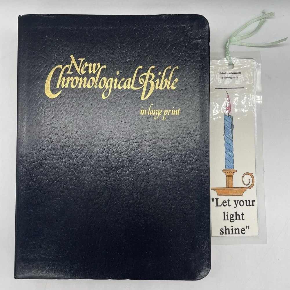 The New Chronological Bible KJV Large Print 1980 E.E. Gaddy & Assoc. Black Cover